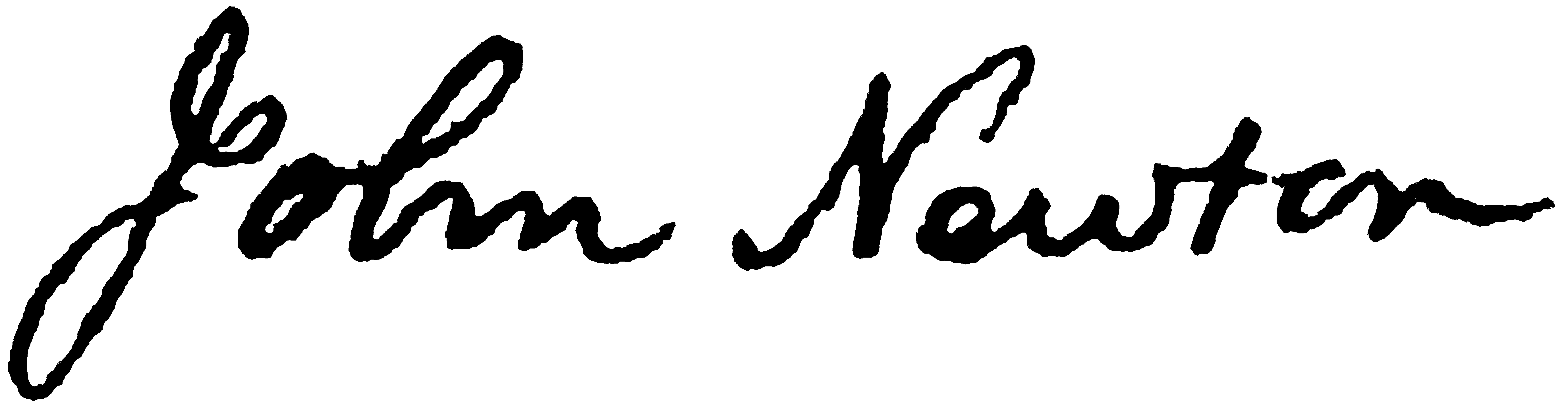 John Newton signature